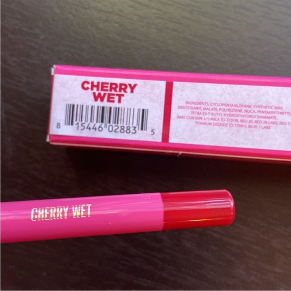NEW JEFFREE STAR VELOUR LIP LINER in CHERRY WET Red Pink New in Box JSC Makeup - Picture 3 of 16